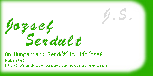 jozsef serdult business card